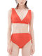 Set Bikini Ψηλόμεσο Κόκκινο
