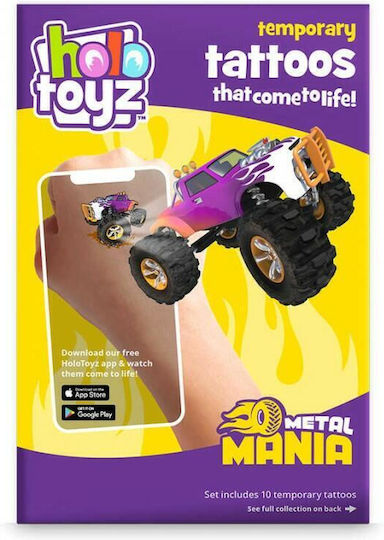 holotoyz Metal Mania Augmented Reality Tatuaje Tatuaje pentru copii