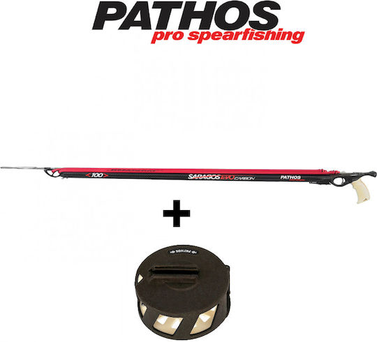 Pathos Риболовна Пушка с Гума Saragos Evo Карбон 60см с Водач E1712