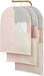 Fabric Hanging Storage Case For Clothes in Pink Color 60x120cm 1pcs