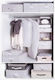 Ordinett Drawer Organizer In Ecru Colour 28.5x28.5x14cm