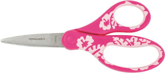Fiskars SoftGrip Детски Ножица 15бр с Метал Острие Розов 1бр