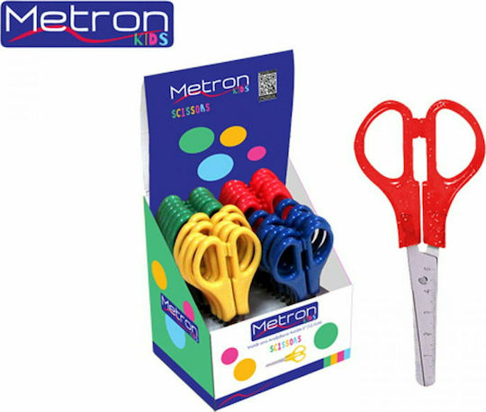 Metron Детски Ножица Crafts 12.7бр с Метал Острие (Различни цветове) 24бр