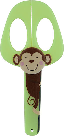 Viners Kids Scissors 14cm with Plastic Blade Green 1 Pieces