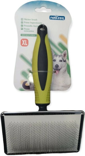 Nobleza SLICKER Brush XLarge for Misc Hair Lengths for Coat Grooming Gray