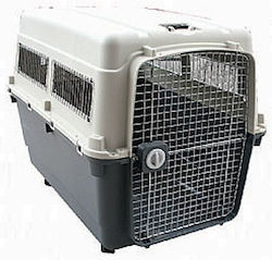 XL Dog Transport Cage with Wheels 121x82x90cm