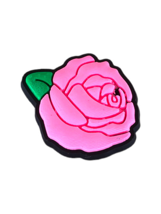 Jibbitz Dekorativ Schuh Blume Rosa