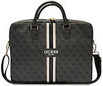 Guess 4G Printed Stripes Tasche Schulter / Handheld für Laptop 16" in Schwarz Farbe