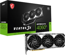 MSI GeForce RTX 4060 Ti 16GB GDDR6 Ventus 3X OC Κάρτα Γραφικών