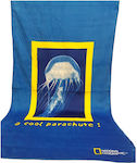 National Geographic Beach Towel Cotton Blue 160x90cm.