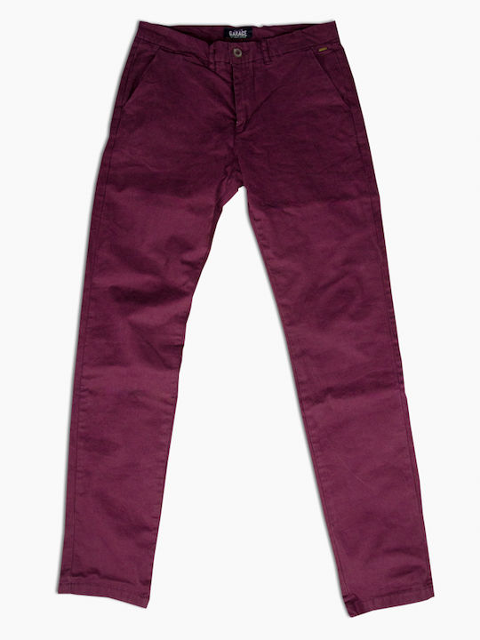 Hose Chino Burgundisch