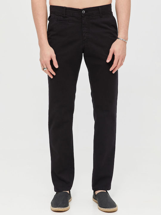 Aristoteli Bitsiani Men's Trousers Chino in Regular Fit Black