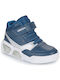 Geox Kids Sneakers High Illuminus Anatomic with Scratch Blue