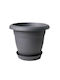 Micplast No 77 Flower Pot 19x16cm Charcoal 77-ANTHRACITE