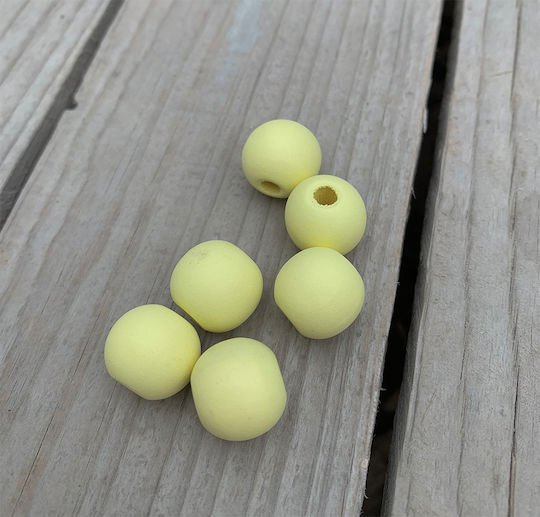Riniotis Craft Beads Yellow 15mm 50pcs