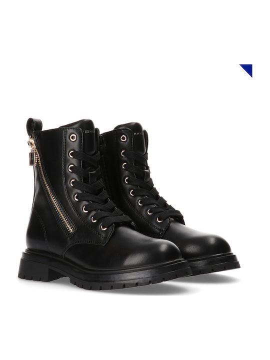 Kids Boots with Zipper Black