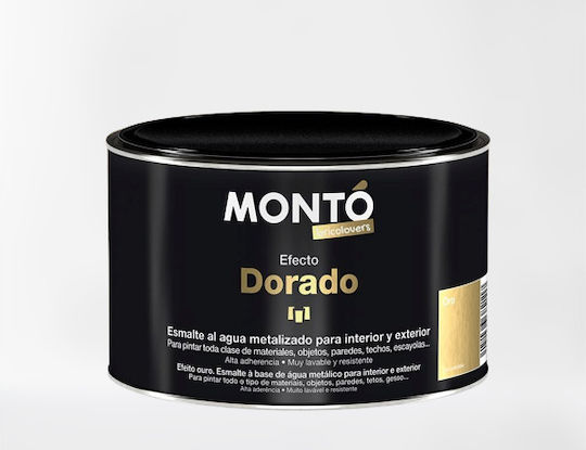 Monto Υγρό Χρώμα Χειροτεχνίας Χρυσό για Ξύλο 375ml