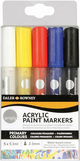 Daler Rowney Μαρκαδόρος Λευκός για Ξύλο, Ύφασμα και Γυαλί 5.3ml