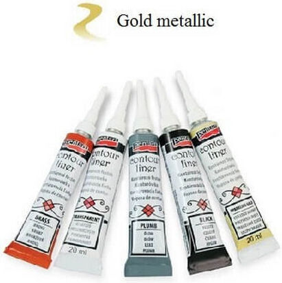 Pentart Vopsea pentru pictură Aurie Vopsele speciale pentru artizanat 20ml