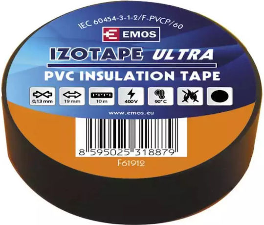 Emos Αυτοκόλλητη Ταινία Μαύρη 10mx19mm 10τμχ Emos Αυτοκόλλητη Ταινία Μαύρη 10mx19mm 10τμχ