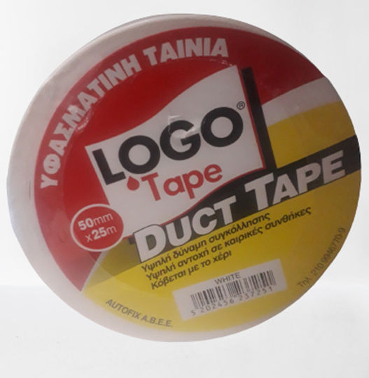 Logo Autocolantă Bandă de țesut Albă 50mmx25m 1buc