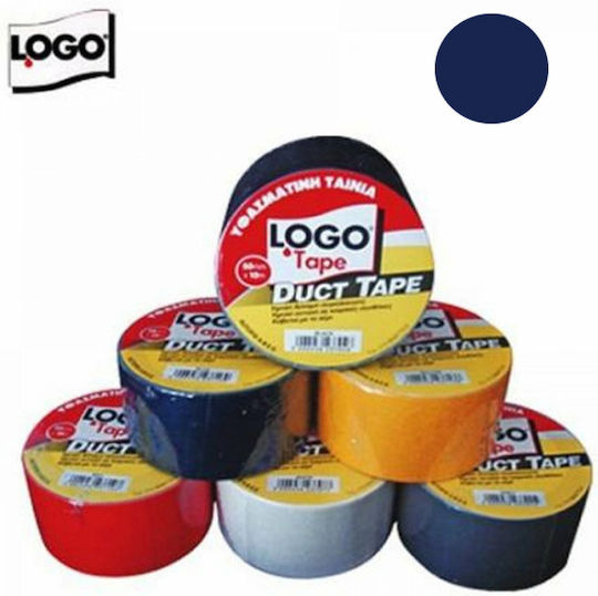 Logo Αυτοκόλλητη Υφασμάτινη Ταινία Μπλε 50mx50mm