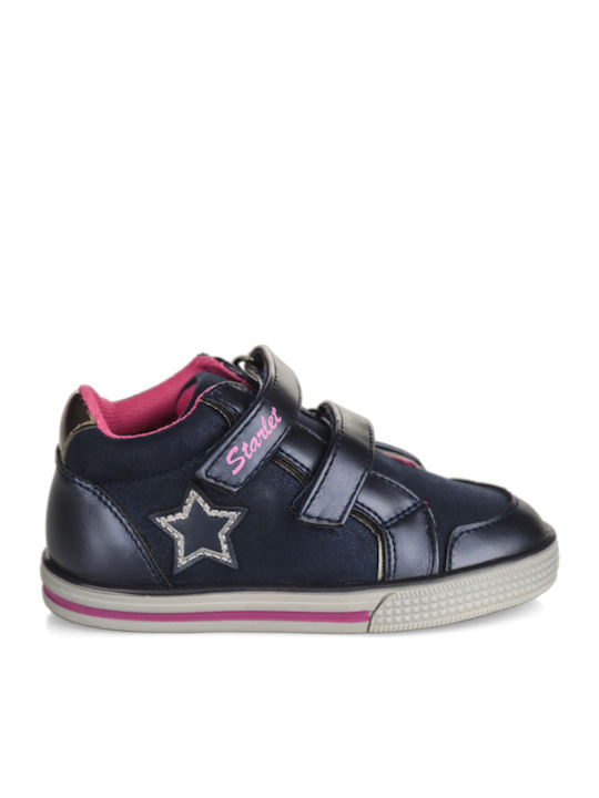 Kids Boots with Velcro Navy Blue