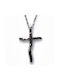 Bizoutaki Cross from Rose Silver with Chain