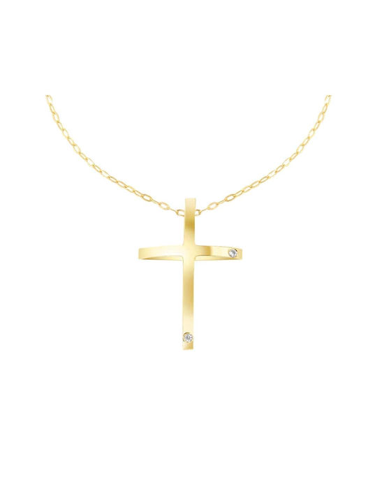 Eforo Femeiesc Aur Cruce 14K