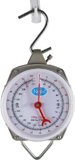 Analog Professional Hanging Scale with Weighing Capacity of 100kg and Division 100gr