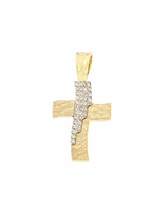 Ios Damen Gold Kreuz 14K