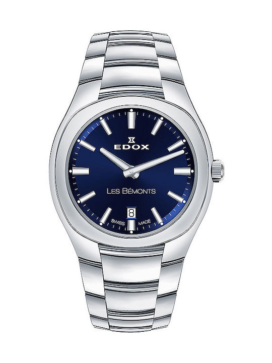 Edox Watch with Silver Metal Bracelet