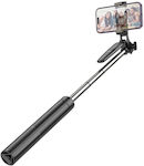 Hoco Selfie Stick with Bluetooth K19 Soul Live Broadcast Black