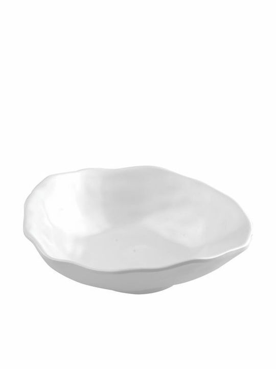 Melamine Salad Bowl White 20x20cm 6pcs