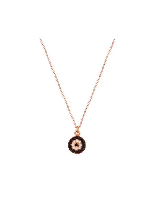 Abadianakis Necklace Eye from Rose Gold 14K