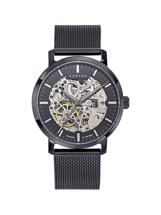 Certus Stainless Uhr Automatisch mit Schwarz Metallarmband