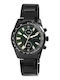 Just Watch Men's Watch Chronograph Battery with Black Stainless Steel Strap