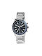 Just Watch Watch Chronograph Battery with Silver Metal Bracelet