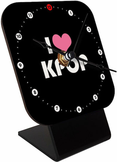 Koupakoupa Liebe Tischuhr mit Zeigern Holz KP_9064_CLOCK-DESK-SQUARE