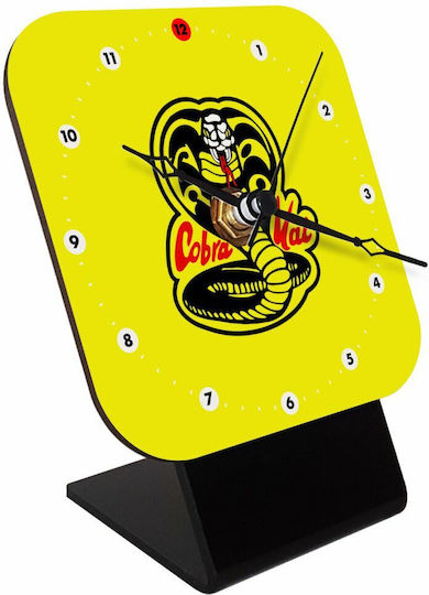 Koupakoupa Ceas De Masă Cu Indicatori Lemnos Galben KP_9883_CLOCK-DESK-SQUARE