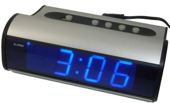 Cetronic Tele Tischuhr Digital mit Wecker