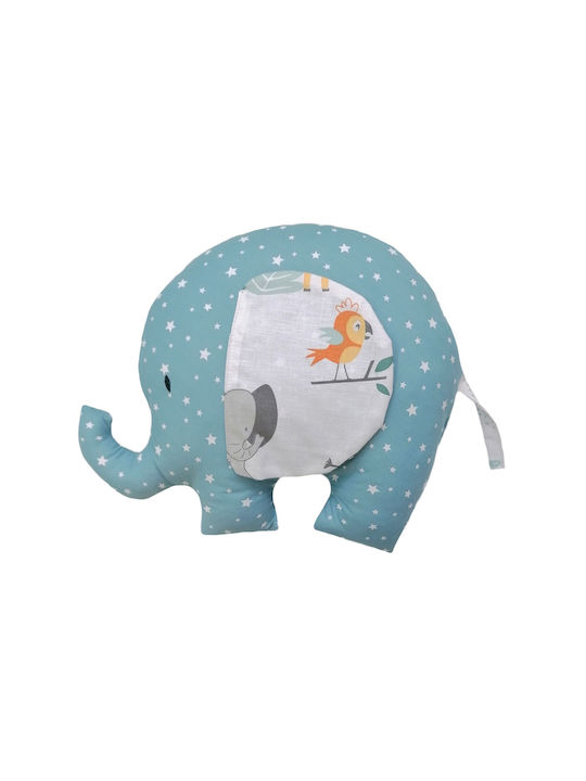 Bunny Bebe Handmade Crib Decorative Pillow Elephant Petrol 30x40cm