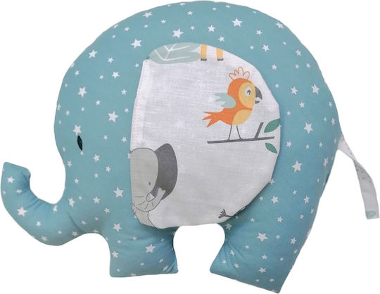 Bunny Bebe Handmade Pernă Decorativă pentru Pătuț Elefănțel Albastru Petrol 30x40cm