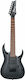 Ibanez Elektrische Gitarre Stratocaster mit HH Tonabnehmerkonfiguration Transparent Gray Flat