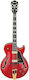 Ibanez Electric Guitar ES with HH Pickup Configuration Sapphire Red with Case