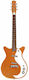 Danelectro 59M NOS+ Електрическа Китара SG с SS Конфигурация на Пикапите Orange Metal Flake