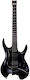 Mooer Elektrische Gitarre Stratocaster mit HH Tonabnehmerkonfiguration Pearl Black