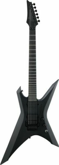 Ibanez Elektrische Gitarre Schwer mit HH Tonabnehmerkonfiguration Black Flat mit Tasche