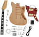 Harley Benton JA Set Elektrische Gitarre Stratocaster mit 2xP90 Tonabnehmerkonfiguration Natural