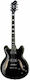 Hagstrom Ηλεκτρική Κιθάρα Semiacoustic με HH Διάταξη Μαγνητών Black